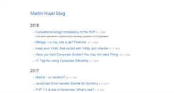 Desktop Screenshot of blog.martinhujer.cz